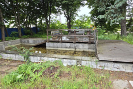 Kiemo statiniai ir privažiuojamasis geležinkelio kelias