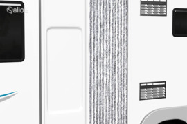 vidaXL Užuolaida nuo vabzdžių, pilka ir balta, 56x185 cm, šenilis