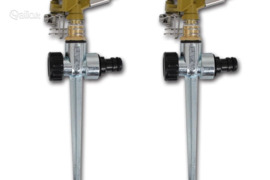 Impulsiniai purkštukai sodo laistymui, cinkuoto metalo, 2 vnt.