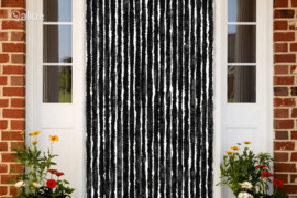 vidaXL Užuolaida nuo vabzdžių, antracito sp., 90x220cm, šenilis