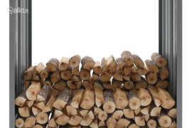 vidaXL Sodo malkinė, galvanizuotas plienas, 172x91x154cm, pilka