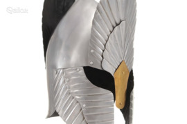 vidaXL Riterio šalmas, sidabrinis, plienas, fantastinis