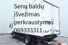 Senų baldų šiukšlių išvežimas perkraustymas