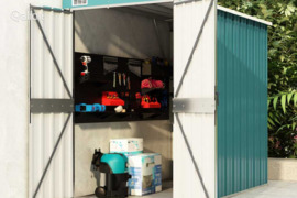 vidaXL Sodo pašiūrė, žalia, 118x194x178cm, galvanizuotas plienas