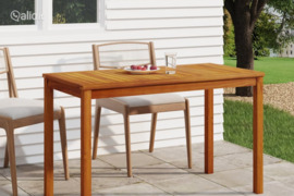 vidaXL Sodo stalas, 110x55x67cm, akacijos medienos masyvas