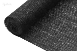 vidaXL Privatumo suteikiantis tinklelis, juodas, 1,5x10m, HDPE, 75g/m²