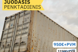 6 m jūriniai konteineriai Juodasis Penktadienis