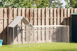 vidaXL Voljeras viščiukams, 3x1x1,5m, galvanizuotas plienas