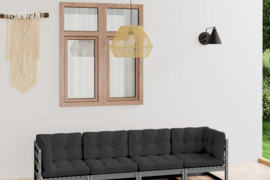 vidaXL Keturvietė sodo sofa su pagalvėlėmis, pušies medienos masyvas