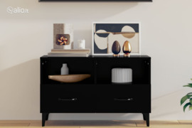 vidaXL Televizoriaus spintelė, juodos spalvos, 80x36x50cm, mediena