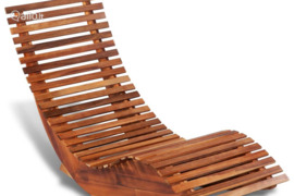 vidaXL Supamasis lauko gultas, akacijos mediena