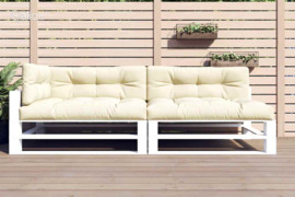 vidaXL Palečių pagalvėlės, 5vnt., kreminės spalvos, audinys