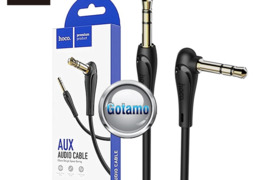 AUX 3.5mm į AUX 3.5mm laidas 1 metras Hoco su 90 laipsnių kampu