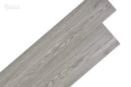 vidaXL Grindų plokštės, PVC, prilipdomos, 5,02m², 2 mm, tamsiai pilka