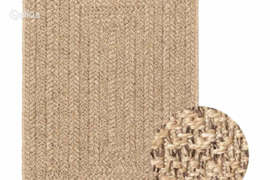 vidaXL Kilimas ZIZUR, 120x170cm, džiuto imitacija, vidaus ir lauko