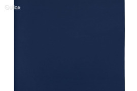 vidaXL Trikotažinė paklodė su guma, tamsiai mėlyna, 90x200cm, medvilnė