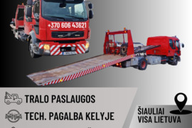 Tralo paslaugos Šiauliuose, technine pagalba, tralo paslaugos