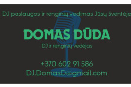Renginių vedėjas + DJ su visa garso ir šviesos technika!