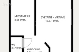 2 kamb. butas Klaipėda, Vingio, Šilutės pl.