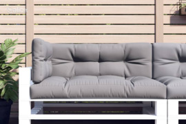 vidaXL Palečių pagalvėlės, 3vnt., pilkos spalvos, audinys