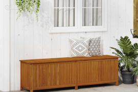 vidaXL Sodo daiktadėžė, 200x50x58cm, akacijos medienos masyvas