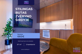 Stilingas 2 kamb. butas Žvėryno širdyje!