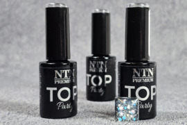 Gelinio lako topas nagams su konfeti blizgučiu