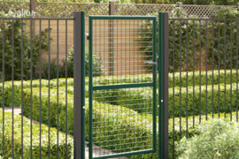 vidaXL Tvoros vartai, plieniniai, 100x150 cm, žali