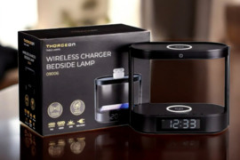 THORGEON LED Lempa-Žadintuvas su Dvigubu Belaidžiu Įkrovikliu