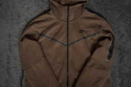 Nike Tech Fleece Rudas Džemperis Komfortiškas Puikios Buklės Stilingas