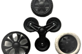 Atsarginiai ratai pirkinių vežimėliams