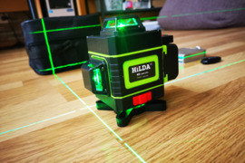 Žalias lazerinis nivelyras HILDA 16 linijų 4D