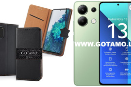 Gotamo Vintage natūralios odos dėklai Xiaomi Redmi Note 13 4G WWW.GOTAMO.LT