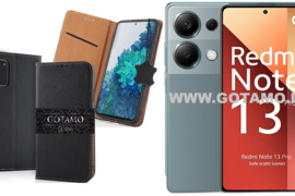 Gotamo Vintage natūralios odos dėklas Xiaomi Redmi Note 13 Pro 4G, Poco M6 Pro
