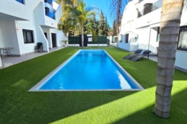 Renovuotas bungalas su bendru baseinu, Alicante provincijoje, Orihuela Costa mieste. 3 kambariai | 9