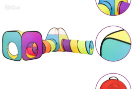 vidaXL Vaikiška žaidimų palapinė, įvairių spalvų, 190x264x90cm