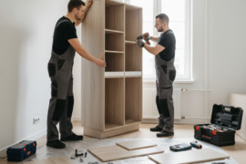 Baldų surinkimas, technikos įmontavimas ir pajungimas