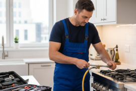 Dujinių viryklių remontas arba keitimas ir pajungimas