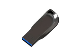 Greitas metalinis USB 2.0 flash atmintukas – juodas, 30 GB