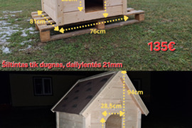 Apšiltintos šuns būdos – gamyba, pristatymas