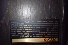 Pioneer s-x320 90 w garsiakalbiai (koloneles)