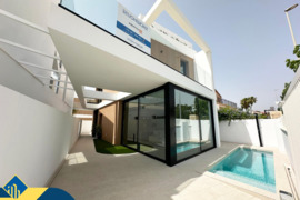 Vila su privačiu baseinu, Alicante provincijoje, Orihuela Costa mieste. 4 kambariai | 160 m² | 400 m