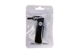 USB 2.0 / Type-C Flash atmintukas - 16 GB, juodos spalvos