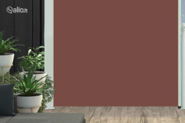 vidaXL Ištraukiama šoninė kiemo pertvara, rudos spalvos, 100x300cm