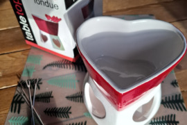 Parduodu naują keramikinį šokolado fondiu rinkinį