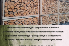 Parduodame beržinės ,ąžuolinės malkas