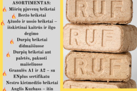 Medžio pjuvenų briketai