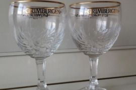 Belgiškos, nuostabaus grožio, 0,5 ltr. GRIMBERGEN, firminės alaus taurės...