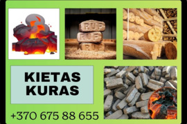 Lietuviški Briktetai nuo 215€ atvežame ir iškrauname