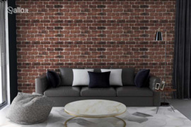 vidaXL 3D Sienos plokštės, 10vnt., tamsiai rudos, EPS, plytų dizaino